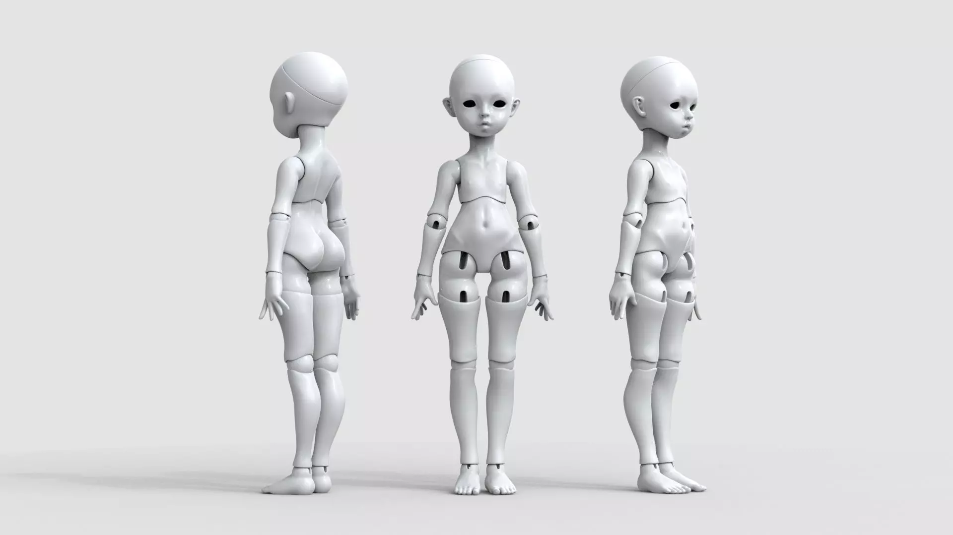 BJD doll Alicia ball joint doll 3D print model_0