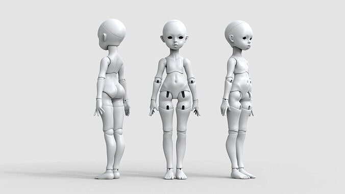 BJD doll Alicia ball joint doll 3D print model