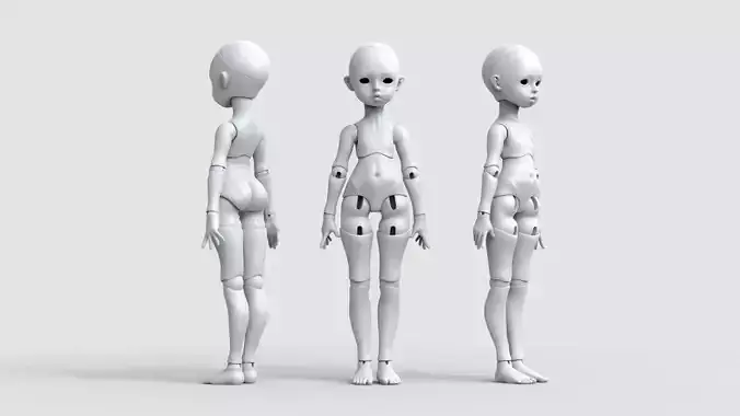 BJD doll Alicia ball joint doll 3D print model