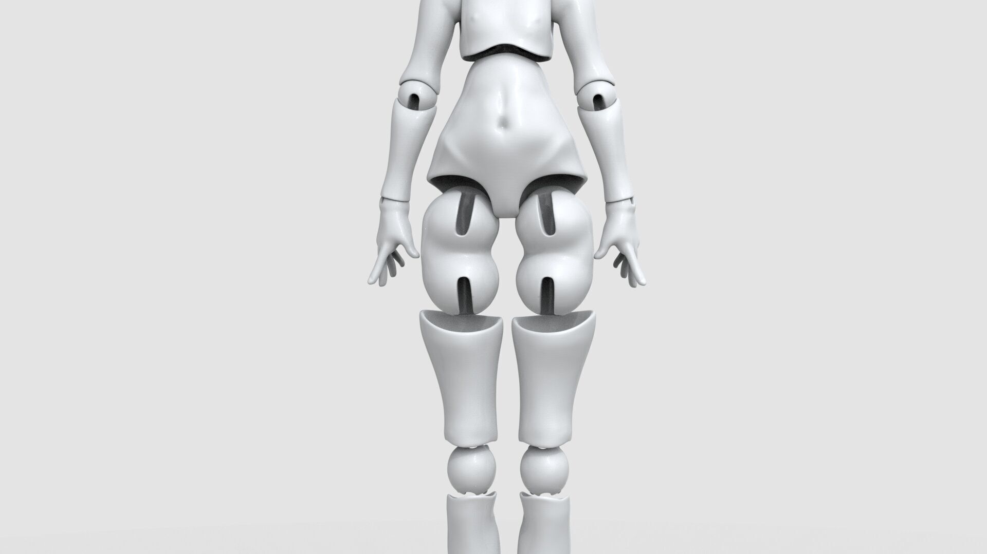 BJD doll Alicia ball joint doll 3D print model_12