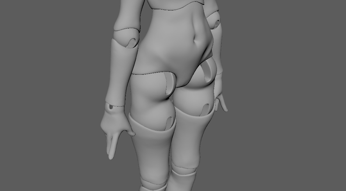 BJD doll Alicia ball joint doll 3D print model_21