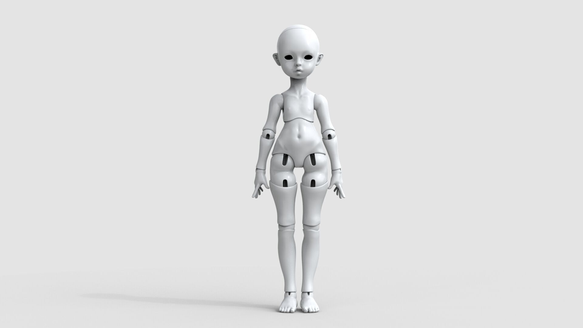 BJD doll Alicia ball joint doll 3D print model_4