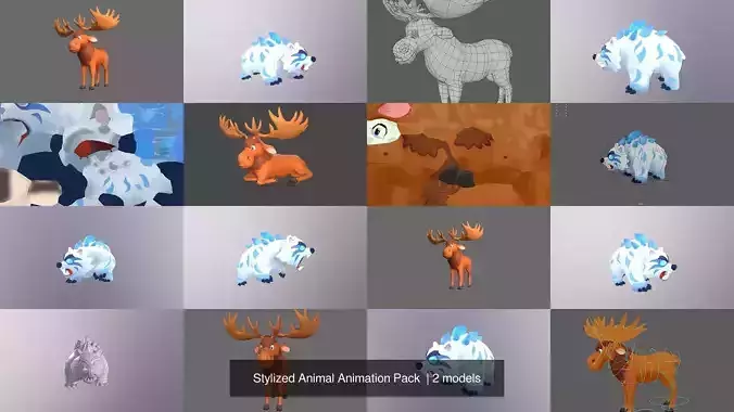 Stylized Animal Animation Pack 