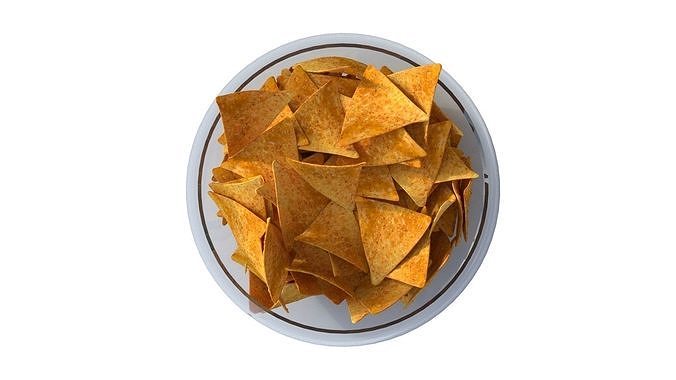 Doritos bowl  Low-poly 3D model 3