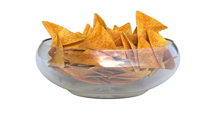 Doritos bowl  Low-poly 3D model 5