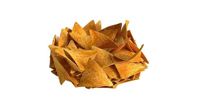 Doritos bowl  Low-poly 3D model 7
