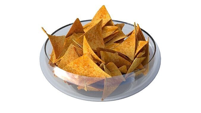 Doritos bowl  Low-poly 3D model 6