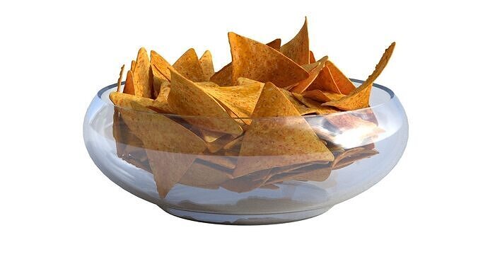 Doritos bowl  Low-poly 3D model 4