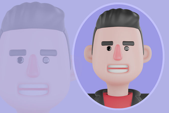 Stylized 3D Male Choreographer Character-Cartoon Dance Director 3D model