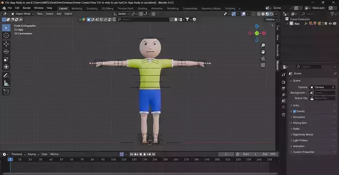 Mjo-character 3D models