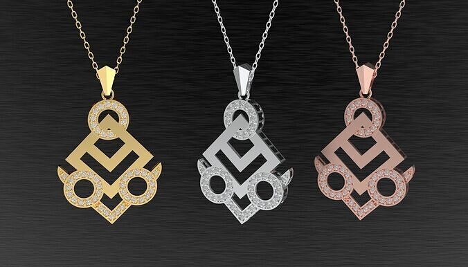 Artdeco pendant 3D print model