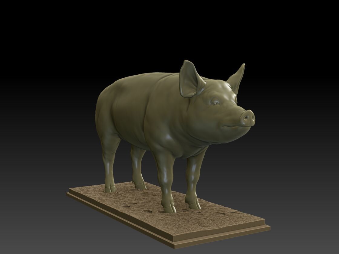 PIG 3D MODEL 3D print model_3
