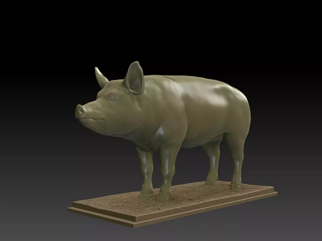 PIG 3D MODEL 3D print model_0