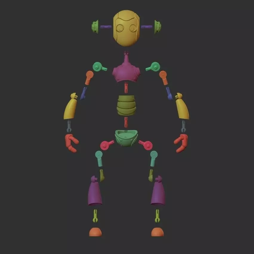 Neo Articulated 3D Robot 3D print model_10