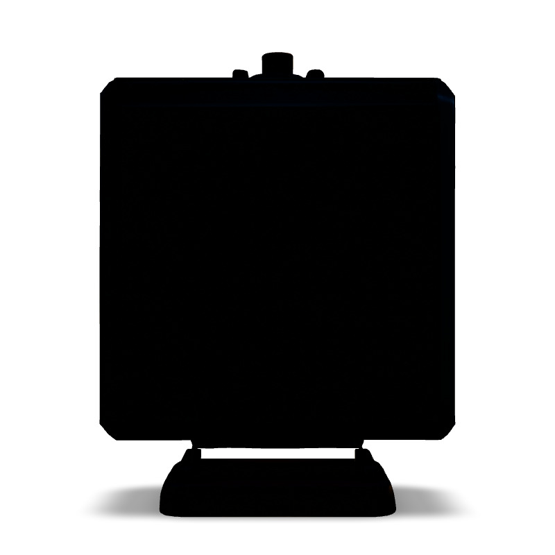 Luxury Square Clock with Green Details Low-poly 3D model_6