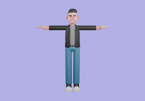 Stylized 3D Male Scriptwriter Character - Cartoon Screenwriter 3D model_2