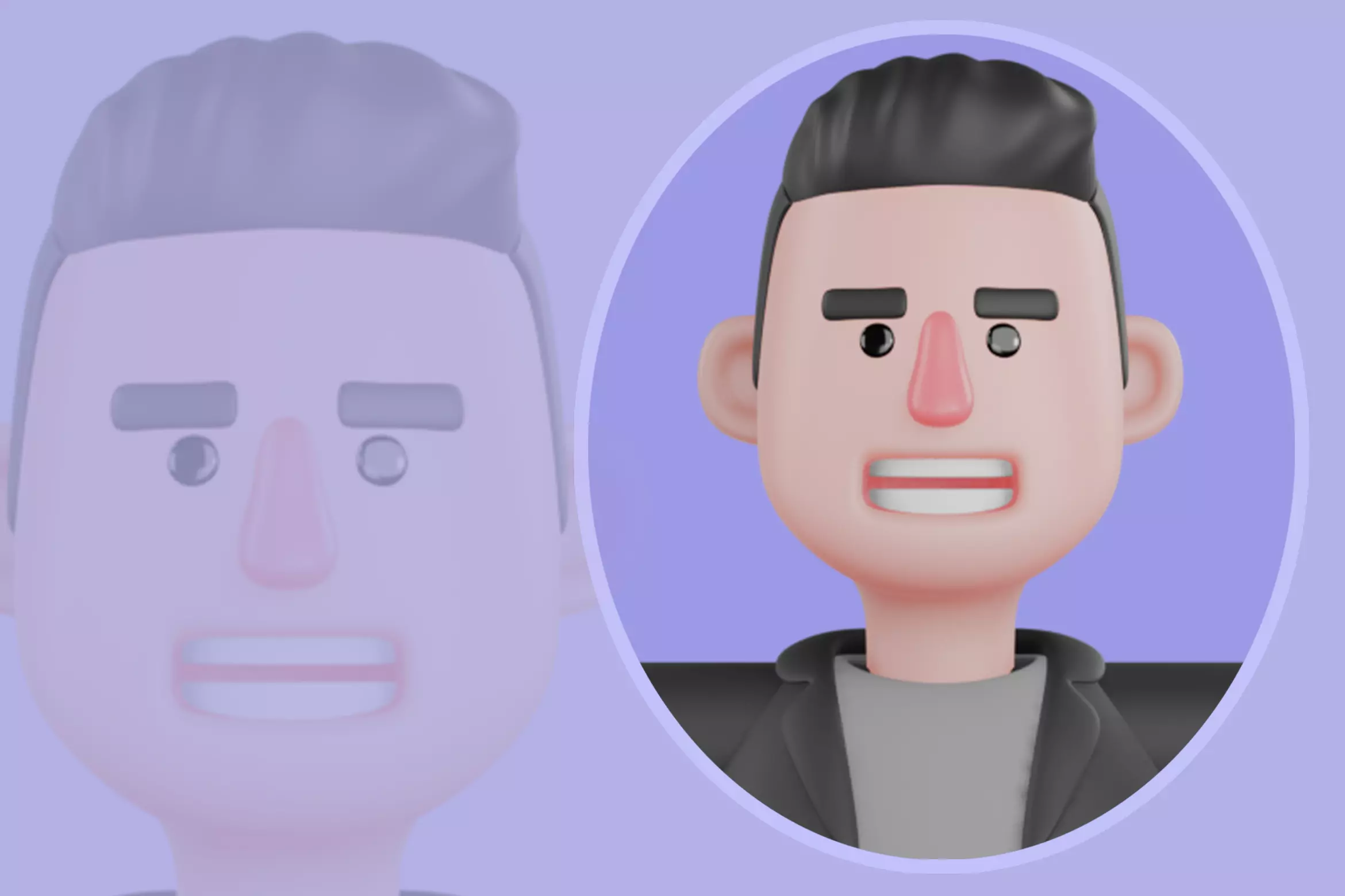 Stylized 3D Male Scriptwriter Character - Cartoon Screenwriter 3D model_0