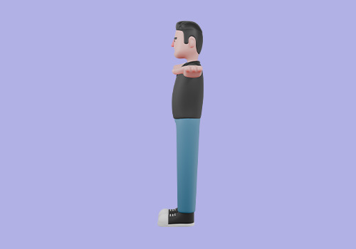 Stylized 3D Male Scriptwriter Character - Cartoon Screenwriter 3D model_3