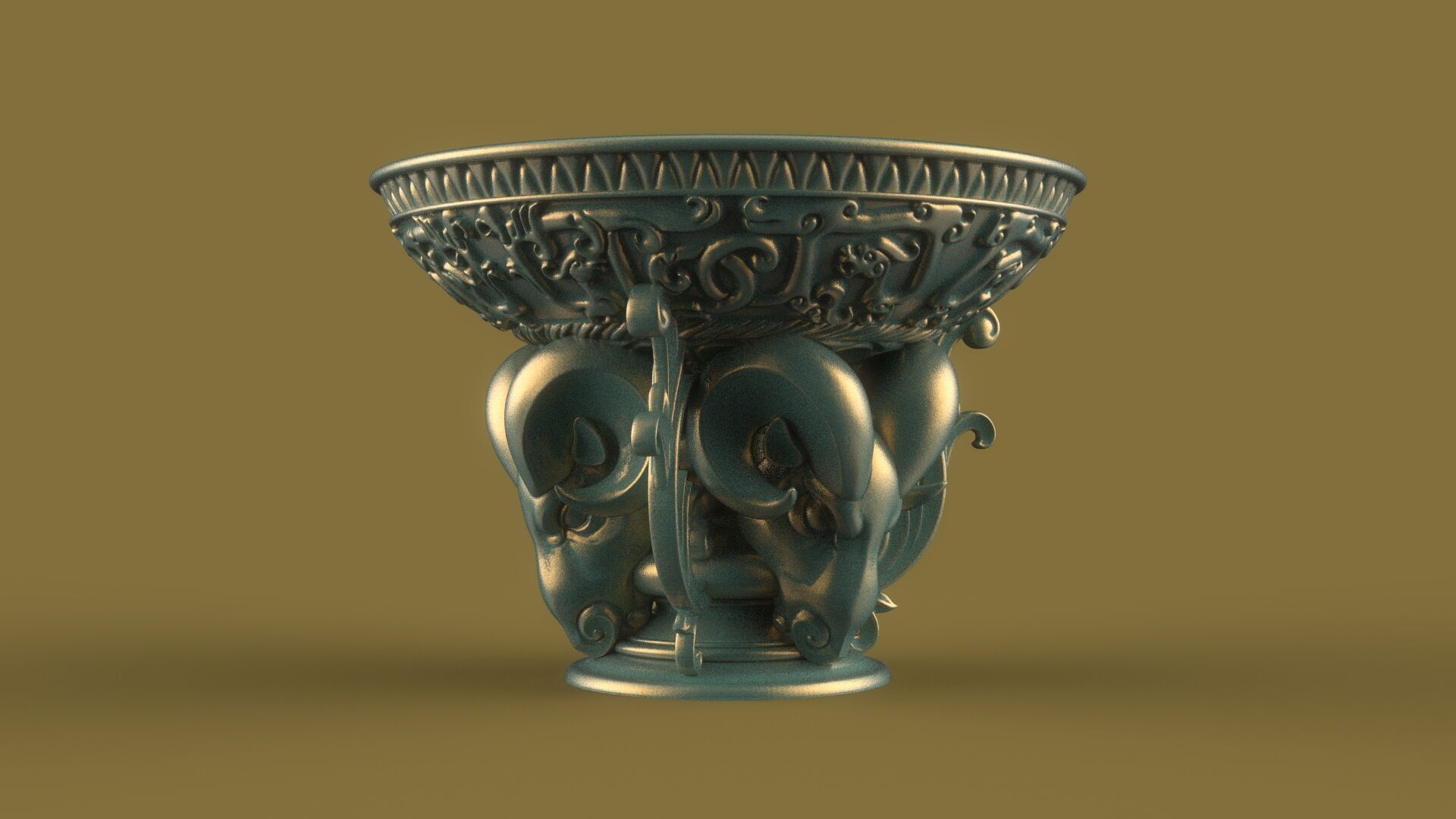flower pot 3D model_16