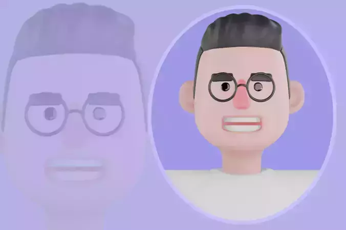 Stylized 3D Male Video Editor Character-Cartoon Post Production