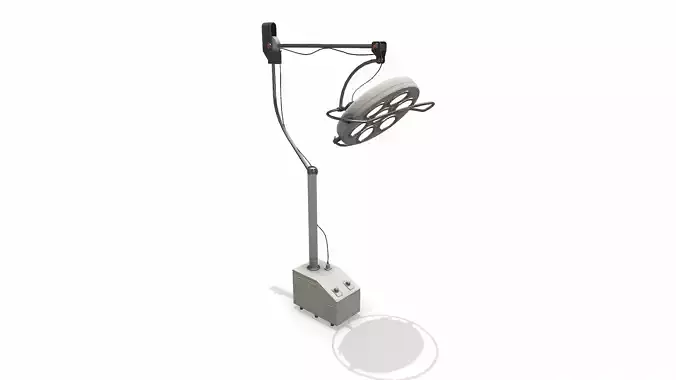Hospital Old Operating Lamp Low-poly PBR