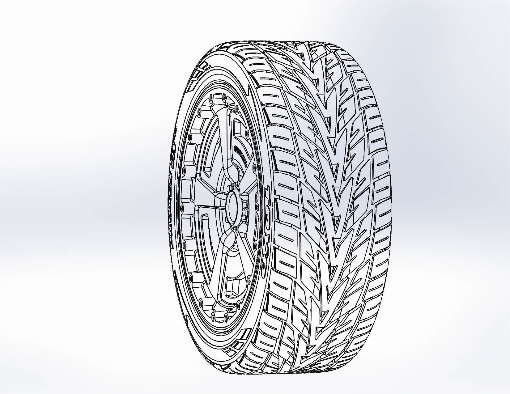 Wheels Centerline MM2 631 20inch for your scale model 3D print model_3