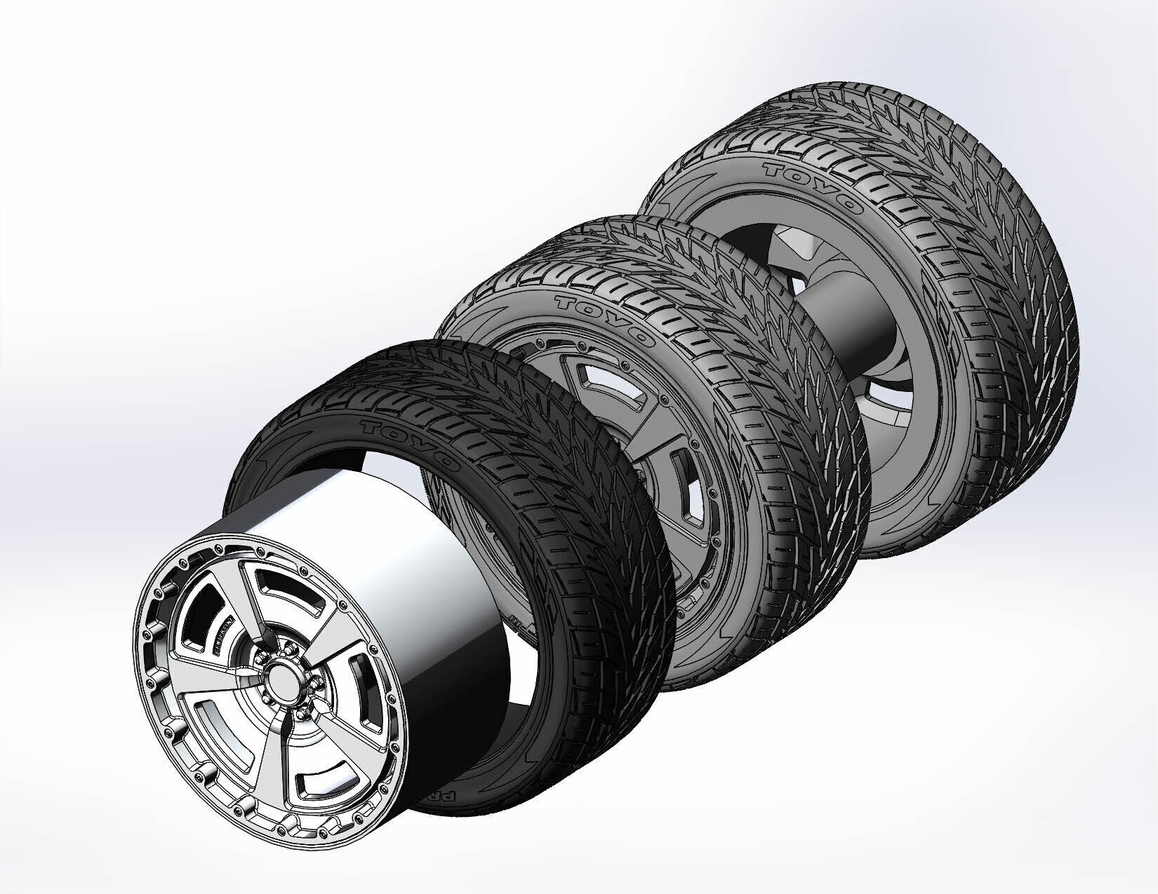 Wheels Centerline MM2 631 20inch for your scale model 3D print model_10