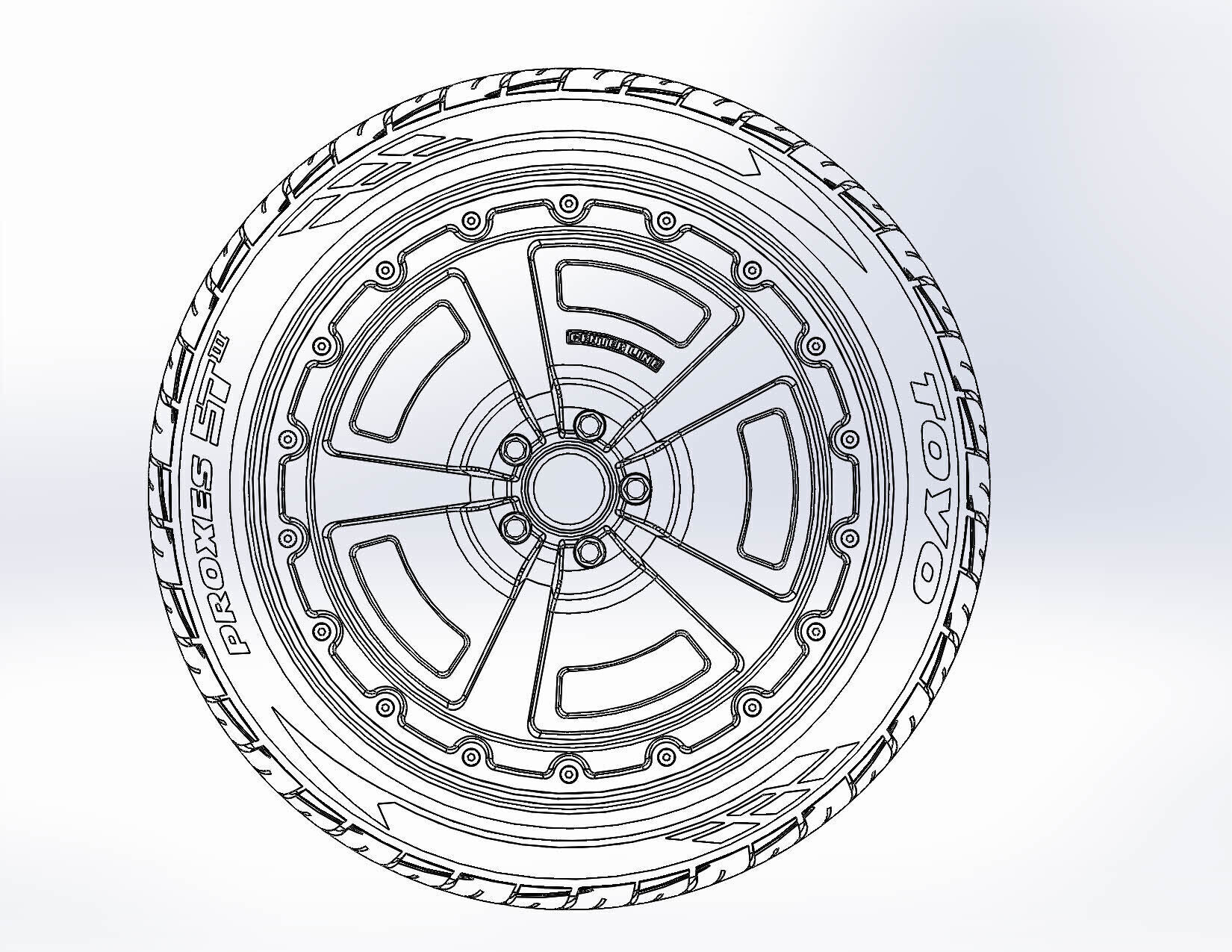 Wheels Centerline MM2 631 20inch for your scale model 3D print model_9