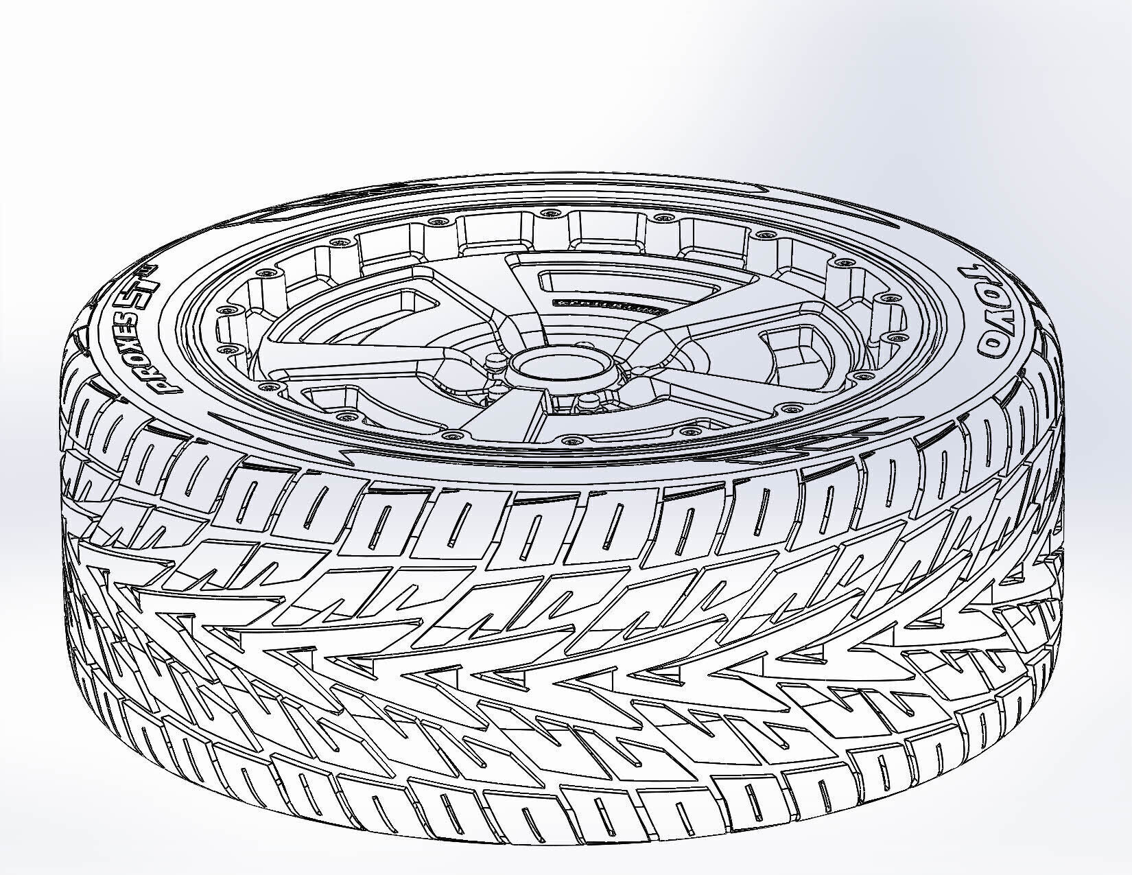 Wheels Centerline MM2 631 20inch for your scale model 3D print model_5