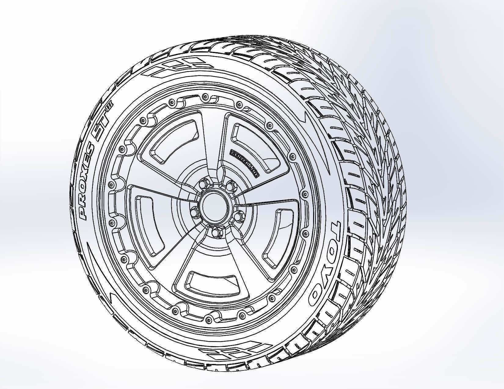 Wheels Centerline MM2 631 20inch for your scale model 3D print model_1