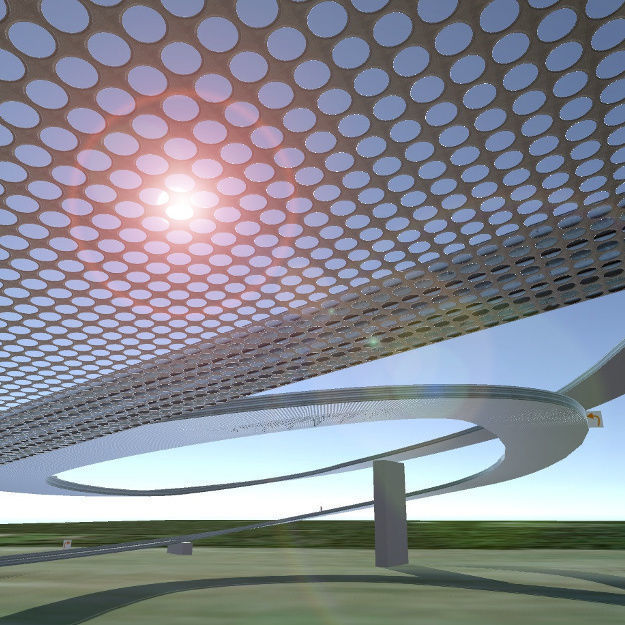 Sky Track  The Gordian Knot Low-poly 3D model_1