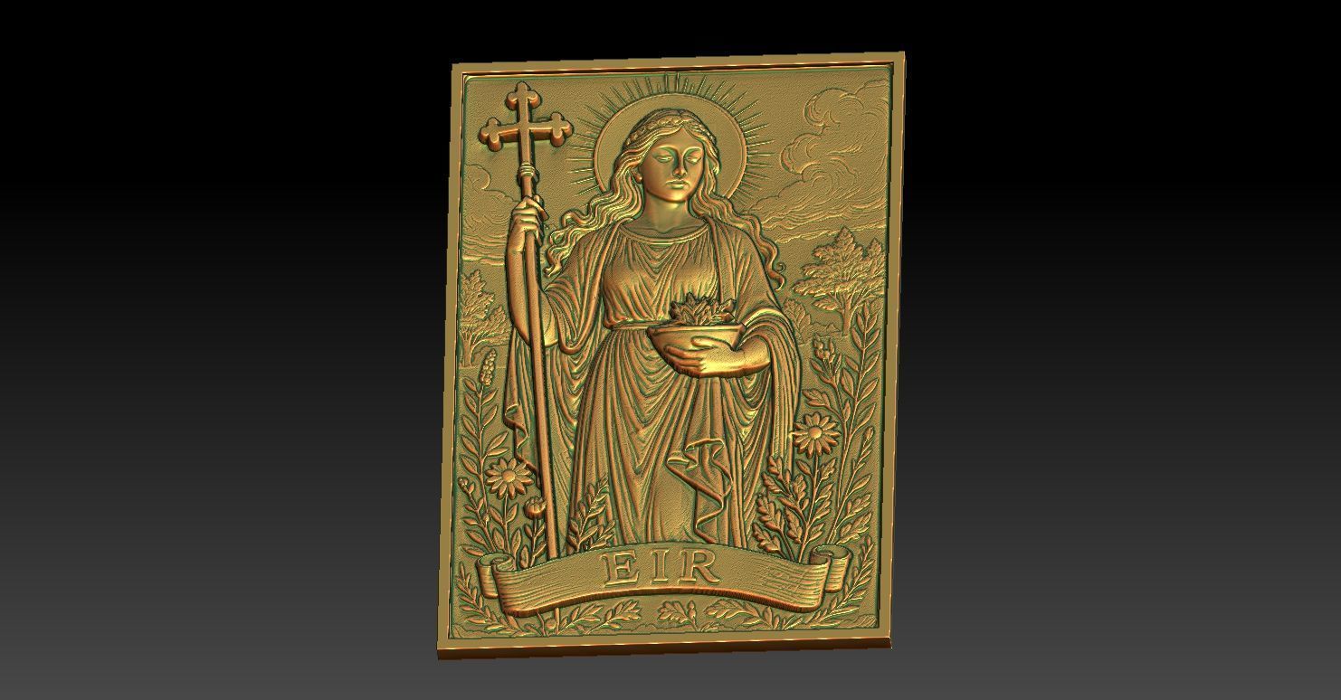 1 EIR CNC Relief Model 3D print model_4