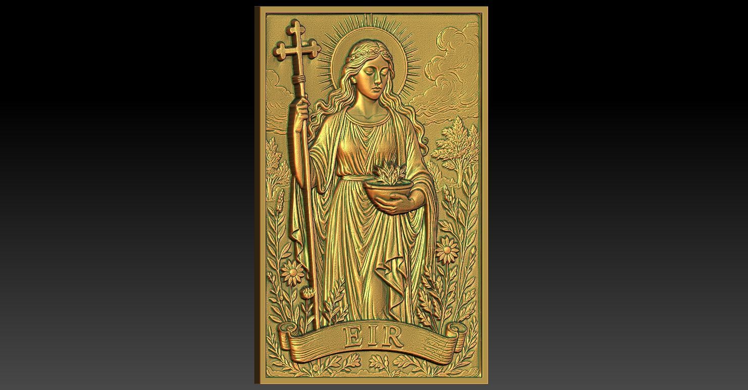 1 EIR CNC Relief Model 3D print model_2