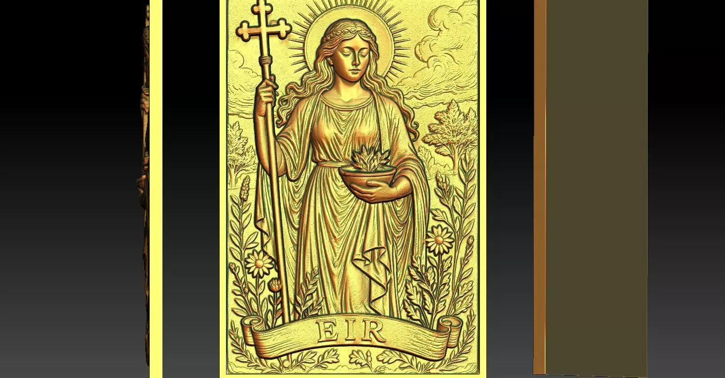 1 EIR CNC Relief Model 3D print model_0