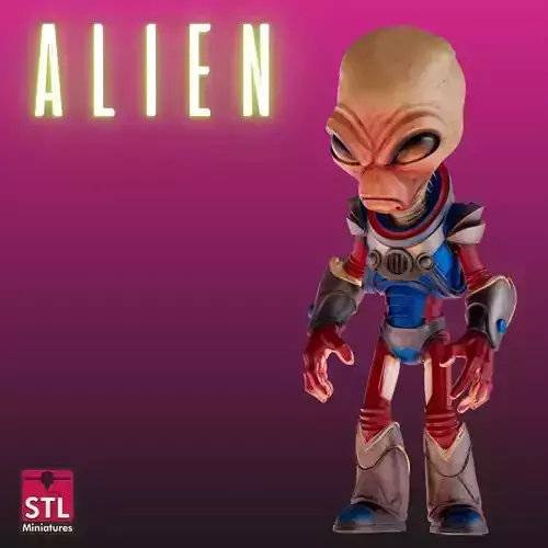 STL Tech Alien Warrior Sci-Fi Horror