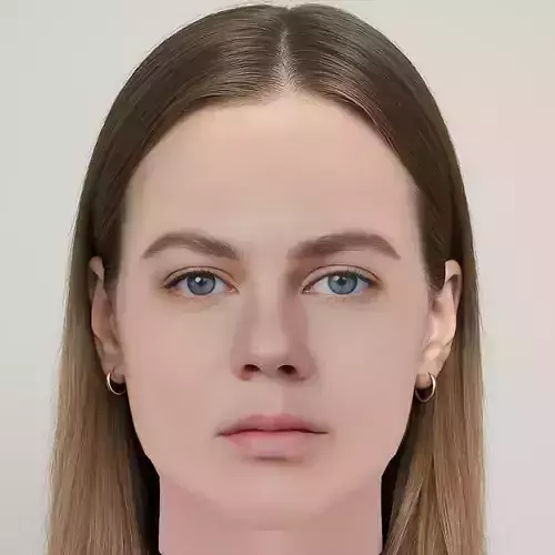 Alicia von Rittberg Head - No Hair - Low poly head for game
