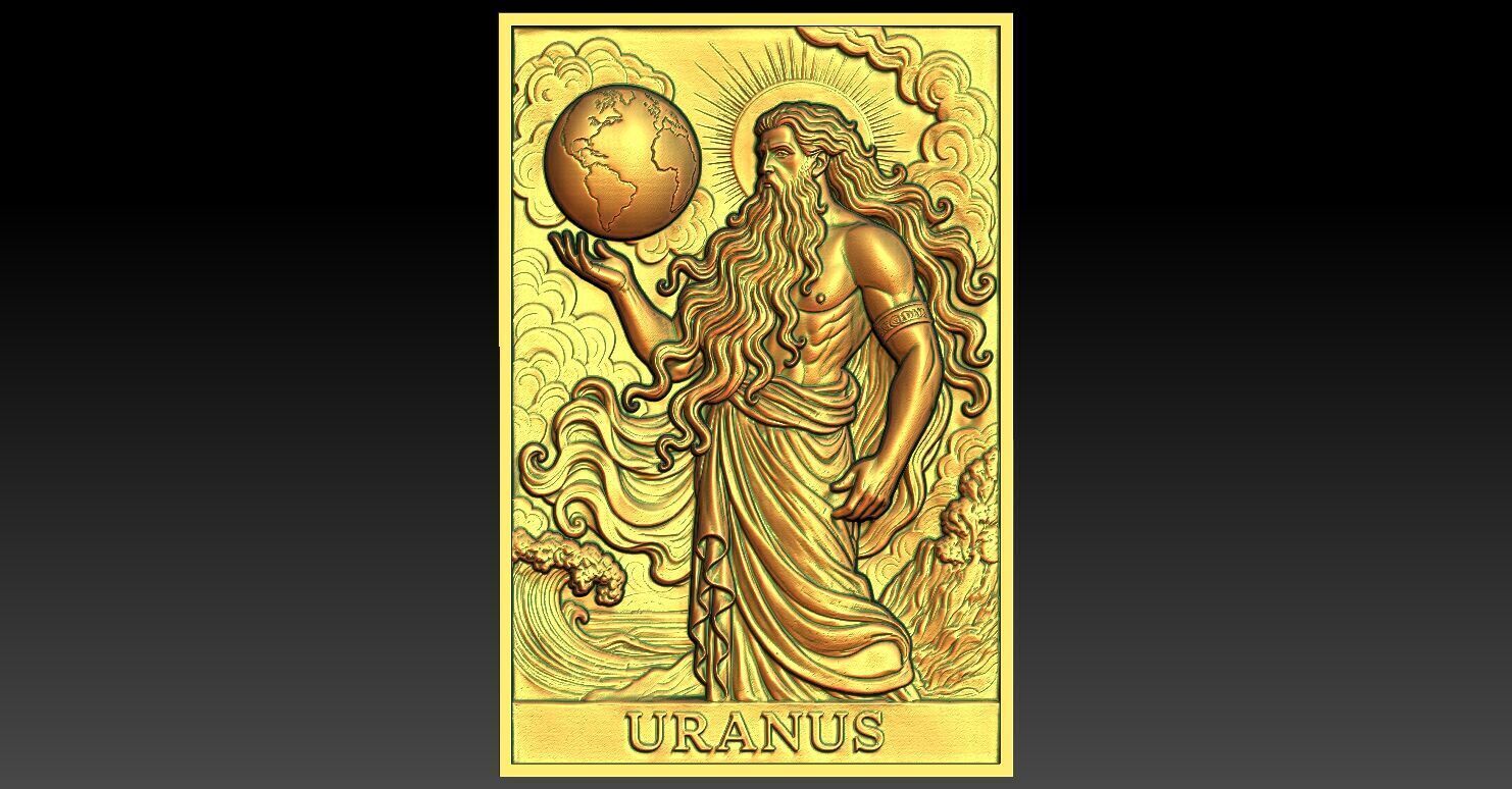 1 URANUS CNC Relief Model 3D print model_1