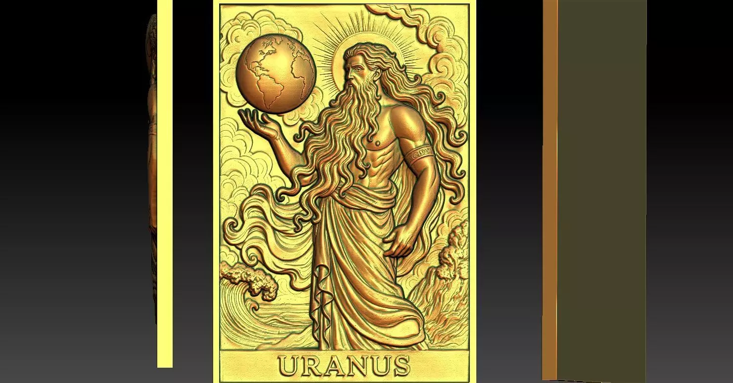 1 URANUS CNC Relief Model 3D print model_0