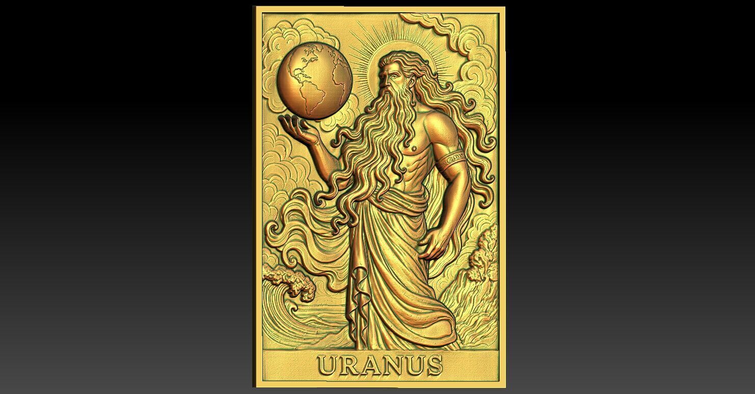 1 URANUS CNC Relief Model 3D print model_2