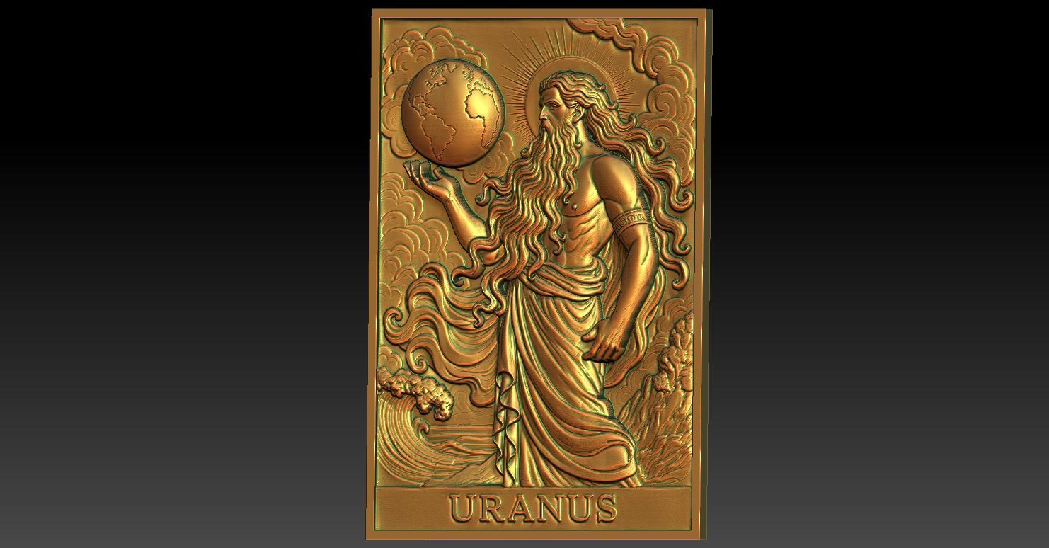 1 URANUS CNC Relief Model 3D print model_3