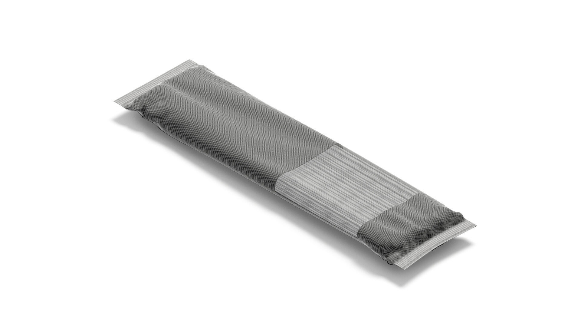 White Spaghetti Pasta Pack - italian fettuccine package 3D model_8