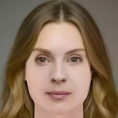 Aliette Opheim Head - No Hair - Low poly head for game