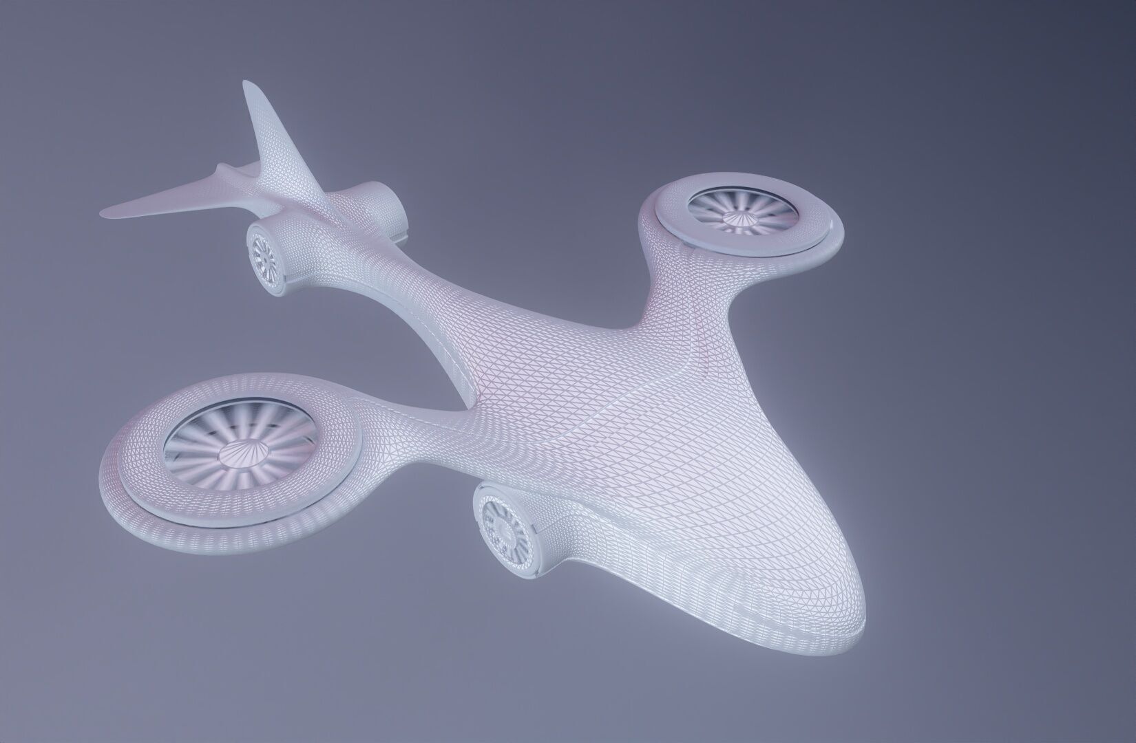 scifi drone futurestic 3D model_5