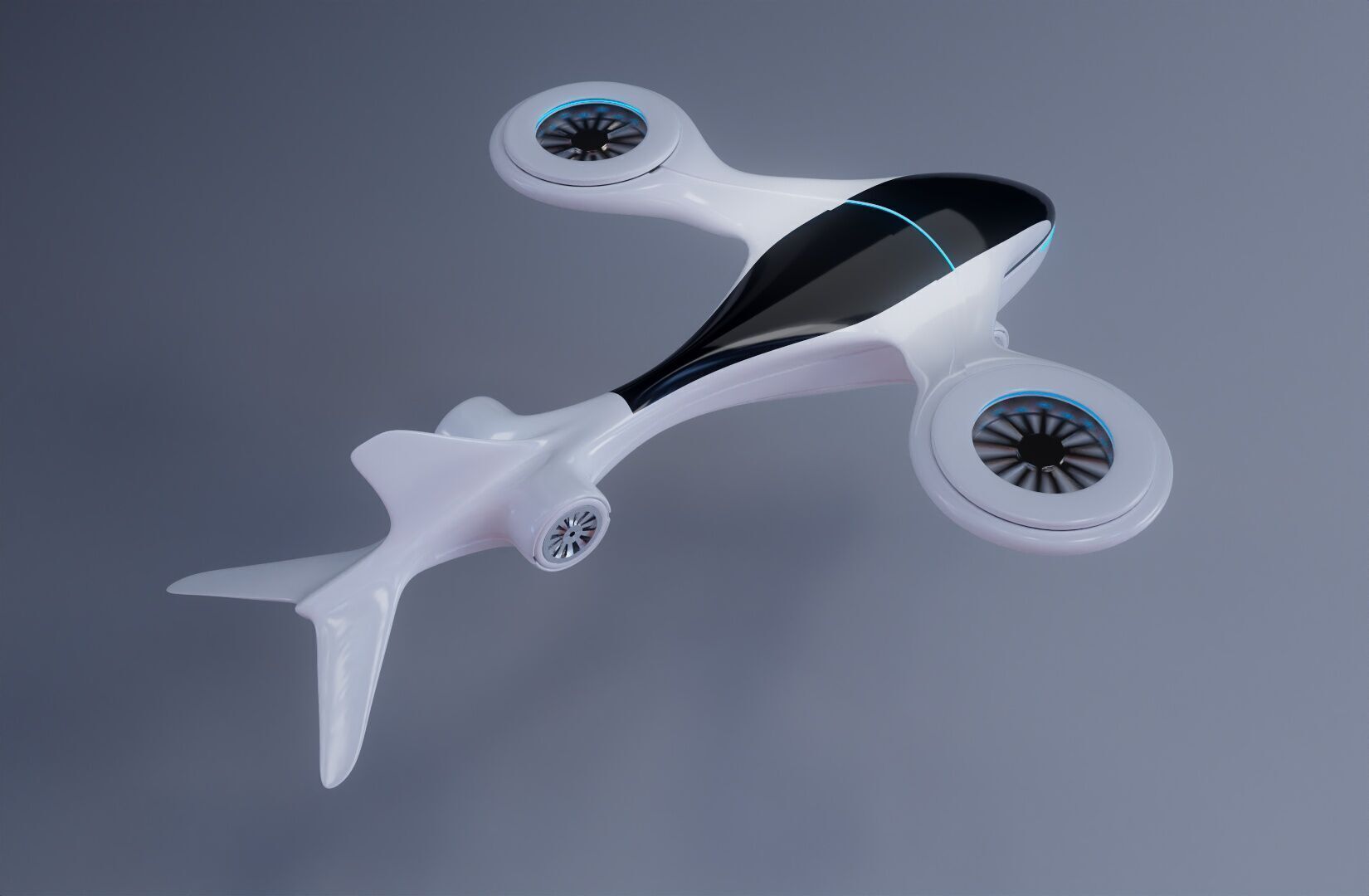 scifi drone futurestic 3D model_1