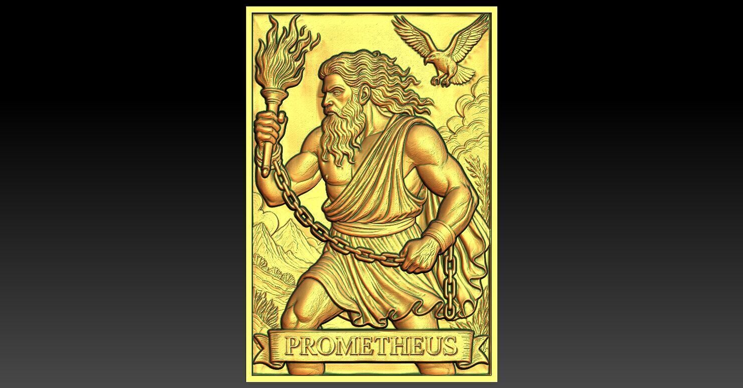 1 PROMETHEUS CNC Relief Model 3D print model_1