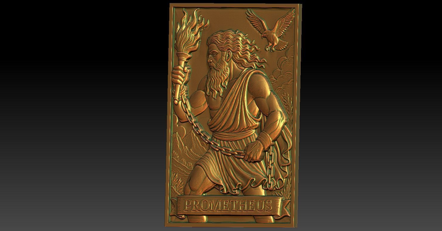 1 PROMETHEUS CNC Relief Model 3D print model_3