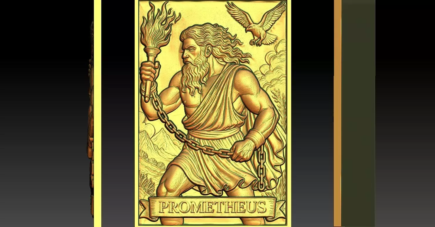 1 PROMETHEUS CNC Relief Model 3D print model_0