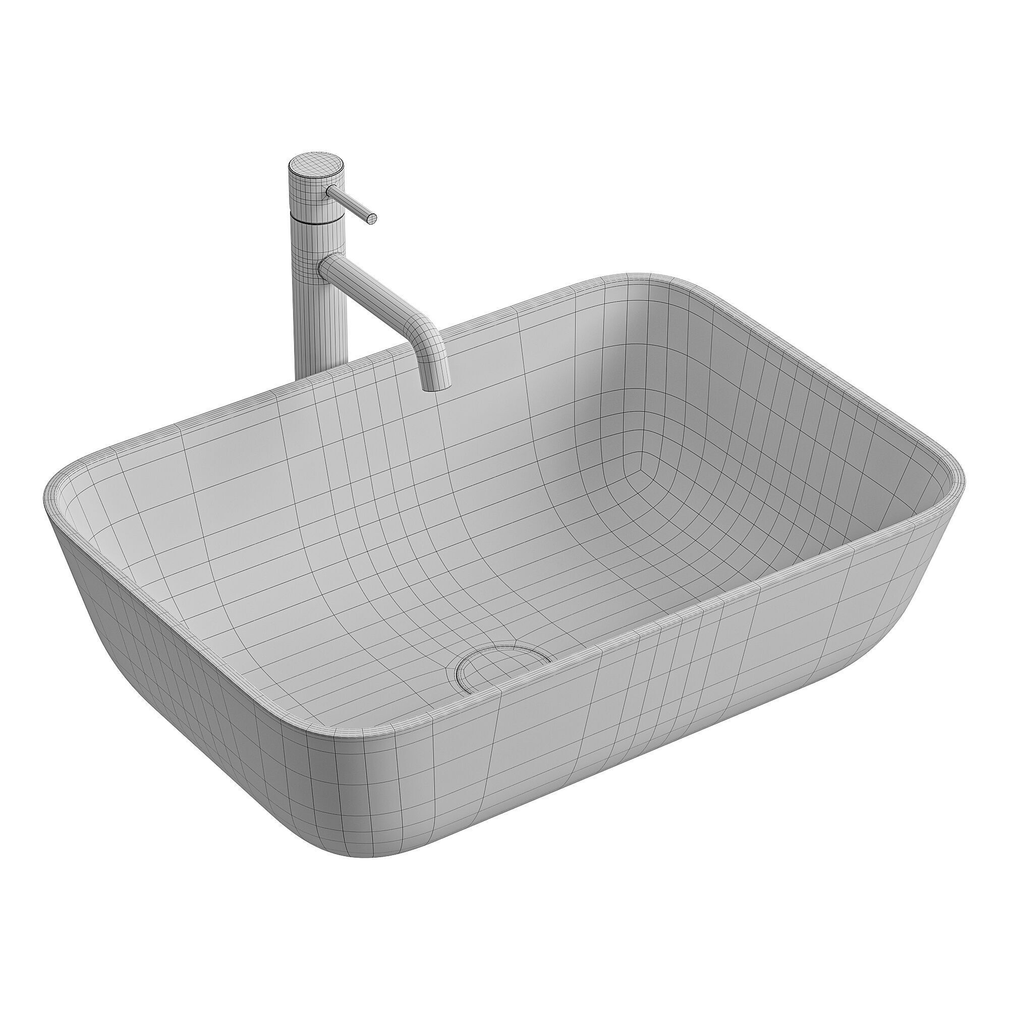 CERAMICA CATALANO Washbasin 3D model_13