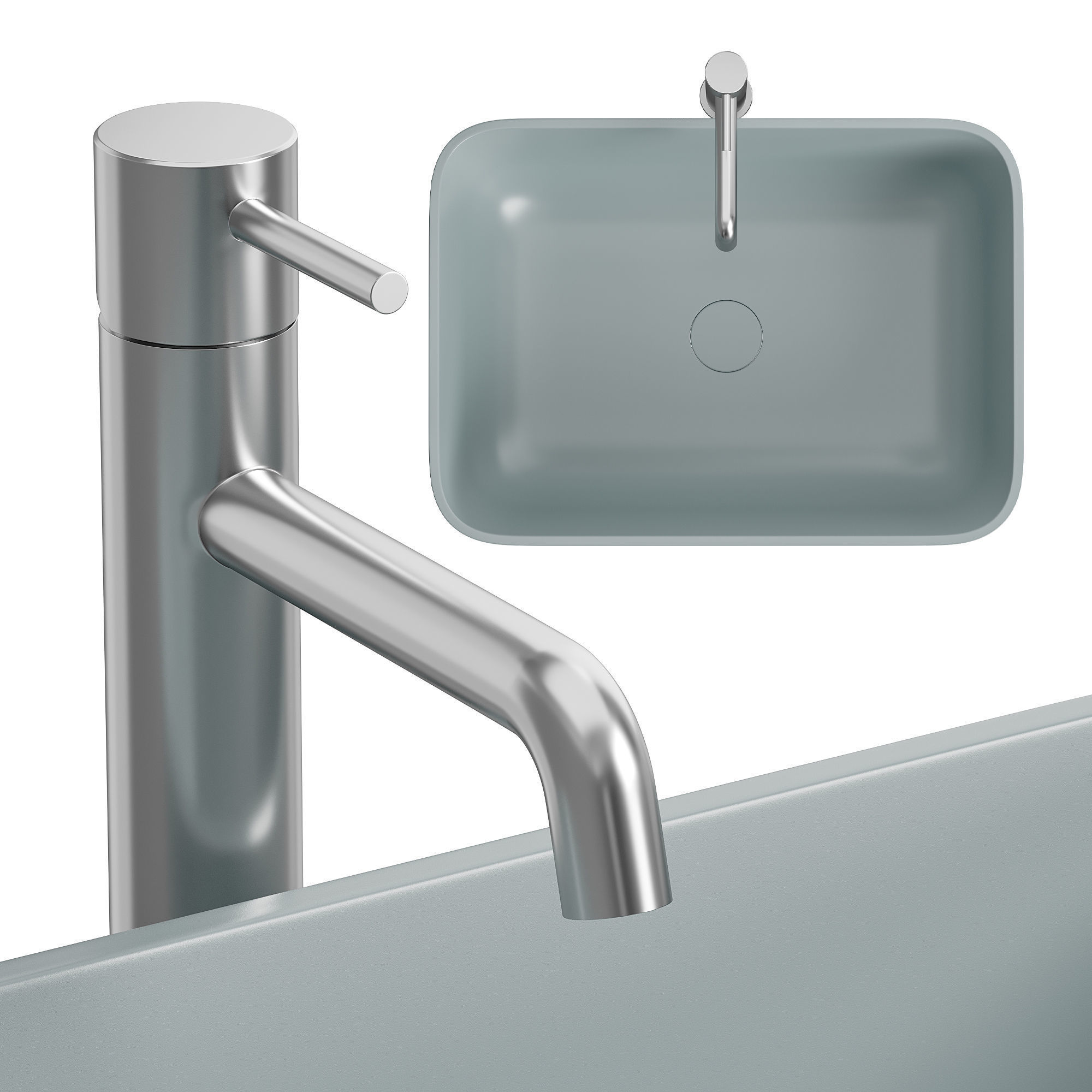 CERAMICA CATALANO Washbasin 3D model_1