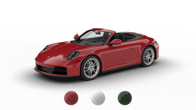 Porsche 911 Carrera Cabrio 2025 3d model 3D model